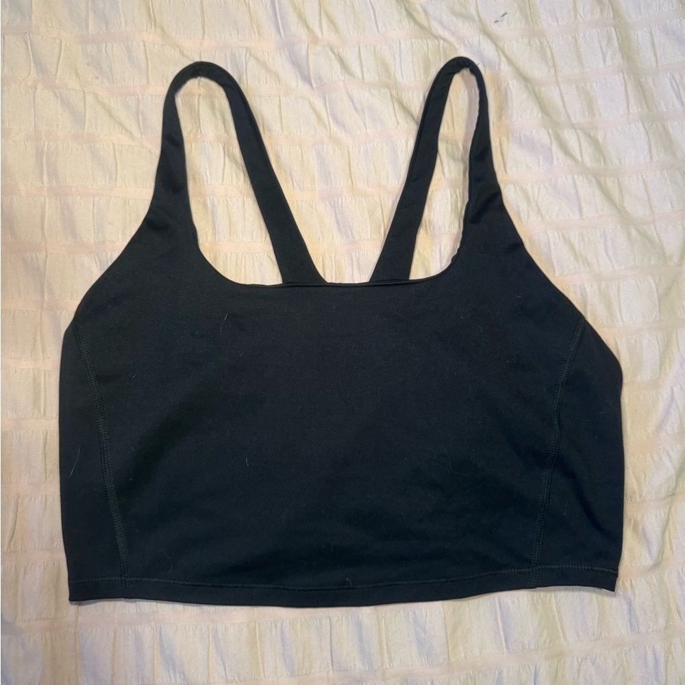 Black Racer Back Sports Bra